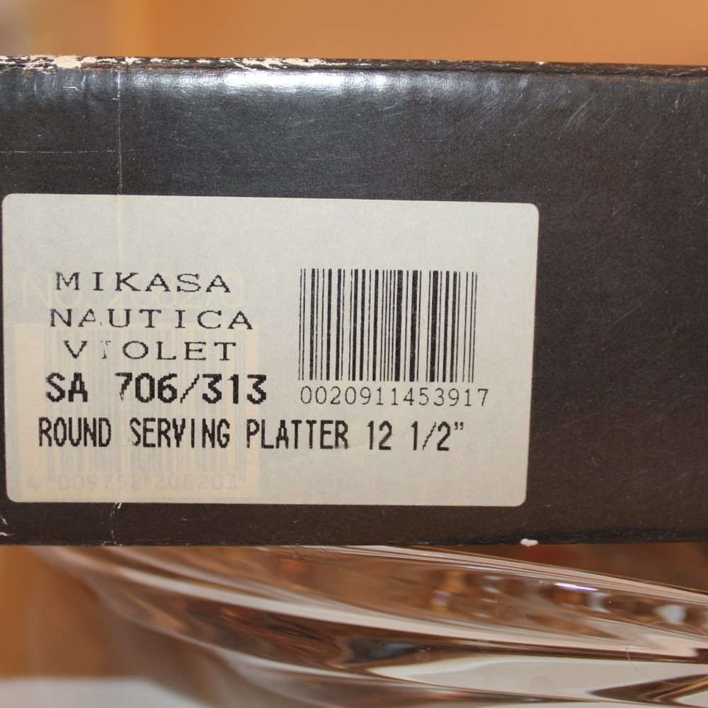 **LAST CHANCE** Vintage Mikasa Glass Platter-NEW - Picture 3 of 4